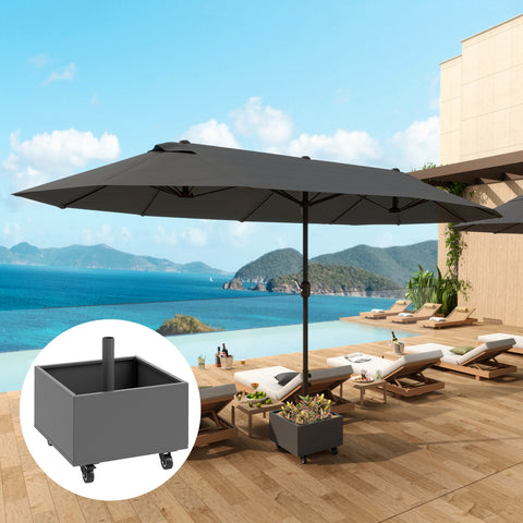 Rootz Parasol Stand - Parasol Base - Outdoor Umbrella Holder - Stability - 50 x 50 x 46 cm