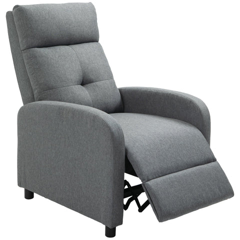 Rootz Relaxation Armchair - Recliner - Lounger - Pocket Spring Core - Supports Up to 150 kg - 67 x 87 x 98 cm - Grey