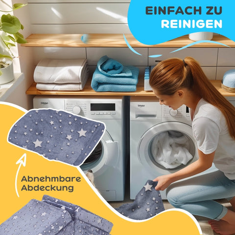 Rootz Play Sofa for Kids - Transforming 5-Piece Set - Stairs & Obstacle Course - Star Pattern - High-Density Foam - Easy Cleaning - 50W x 50D x 27.5H cm