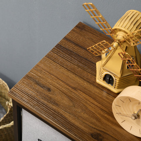 Rootz 8 Drawer Chest - Cabinet Drawer - Fabric Storage - Anti-Tipping Stability - 100 x 30 x 78 cm