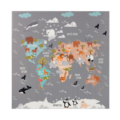 Children’s Play Carpet – City Streets Design – Durable & Soft – Easy to Clean