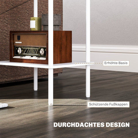 Rootz 2 Tier Side Table - Accent Table - Coffee Table - Extra Storage - 40cm x 30cm x 52.2cm