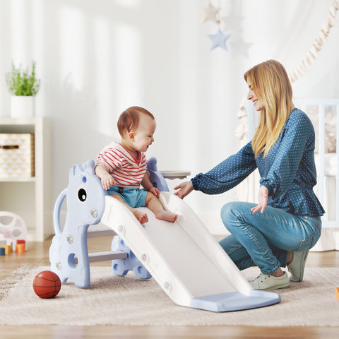 Rootz 3-in-1 Kids Slide Set - Toddler Play Slide - Indoor Activity Center - Giraffe Design - 106 x 51.5 x 52 cm - Safe, Fun, Engaging for 1-3 Year Olds