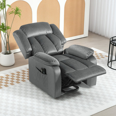 Rootz Stand-Up Massage Recliner Chair - Lift Chair - Lumbar Heating - 8-Point Massage - 88W x 95D x 106H cm