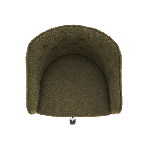 Rootz Teddy Velvet Office Chair - Swivel Chair - Ergonomic Seat - Ultimate Comfort - 56.48cm x 52.98cm x 90.5cm - Adjustable Height