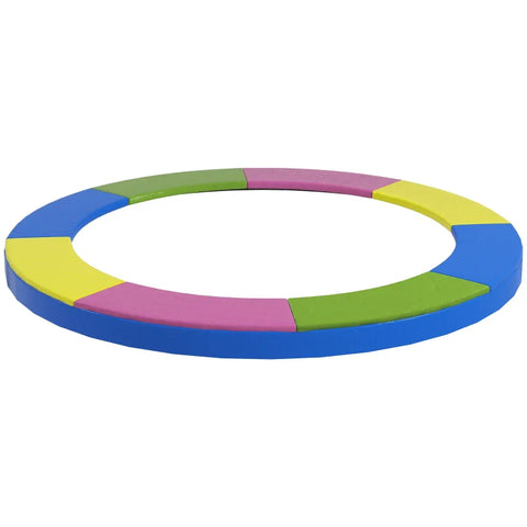 Rootz Vervangende Randafdekking Voor Trampolines - Trampoline Randvulling - Waterdicht - Scheurvast - Geel + Roze + Groen + Blauw - Ø244 x 30H cm