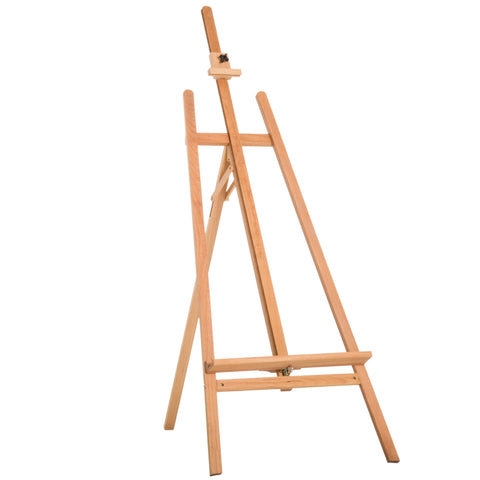 Rootz Adjustable Easel Frame - Painting Stand - Art Display - Natural Beech Wood - 65cm x 68cm x 230cm