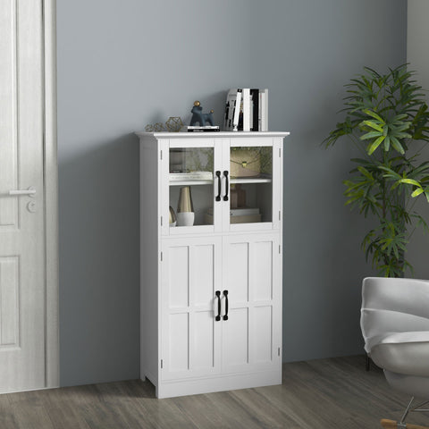 Rootz Kitchen Buffet Cabinet - Closet - Storage Unit - Modern Design - 60cm x 30cm x 110.5cm