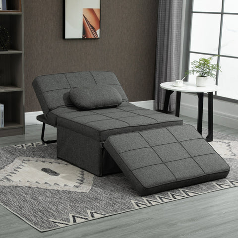 Rootz 3-in-1 Armchair Bed - Convertible Chair - Adjustable Lounger - 200kg Load Capacity - 95cm x 179cm x 78cm