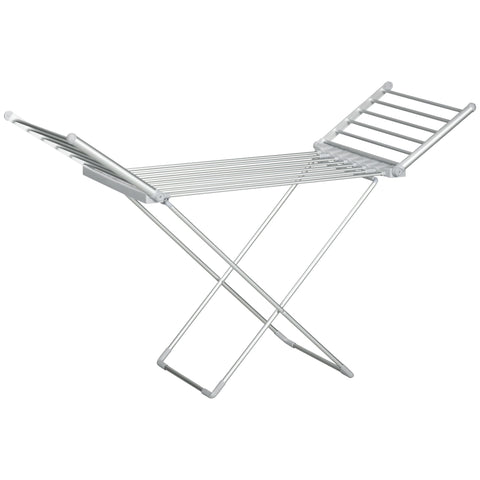 Rootz Heated Electric Laundry Rack - Drying Rack - Foldable Clothes Rack - Saves Drying Time - 144l x 53b x 91h cm
