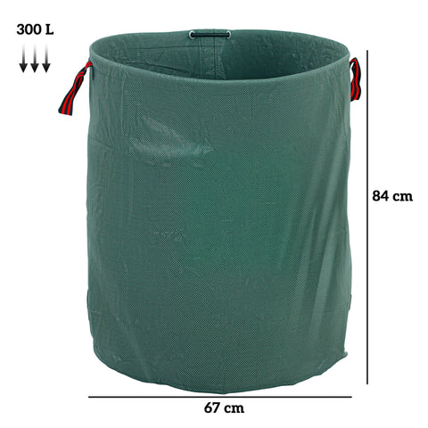 Rootz 3 Pack 300L Garden Waste Bags - Leaf Bags - Waterproof Garden Sack - UV Protection - Ø67 x 84H cm