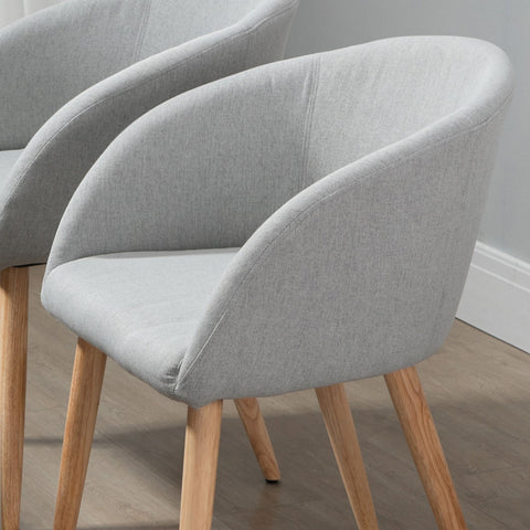 Rootz 2 Dining Room Chairs Set - Kitchen Chairs - Scandinavian Style - Ergonomic Comfort - 55cm x 56cm x 74cm