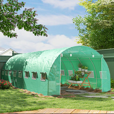 Rootz Garden Tunnel Greenhouse - Plant House - Gardening Shelter - Protects Plants - 800cm x 300cm x 200cm