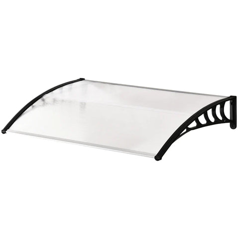 Rootz Canopy - Protective Roof - UV-resistant - Water-resistant - Polycarbonate - Aluminum Alloy - White - 90 x 150 x 25 cm