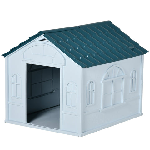 Rootz Outdoor Dog House - Pet Shelter - Canine Home - Durable & Weather-Resistant - 65 x 75.7 x 63 cm