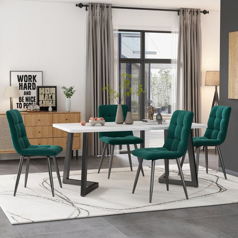 Rootz Elegant Dining Table - Modern Table - Luxurious Table - Durable Design - 117cm x 68cm x 75cm