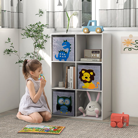 Rootz Children's Shelf Library - Kids Storage - Nursery Organizer - Safe Design - 62 x 30 x 91.5 cm