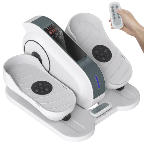 Rootz Mini-EllipStrainer - Seat Pedal Trainer - Compact Elliptical - 10 Speed Levels - LCD Remote - 45cm x 42cm x 27cm