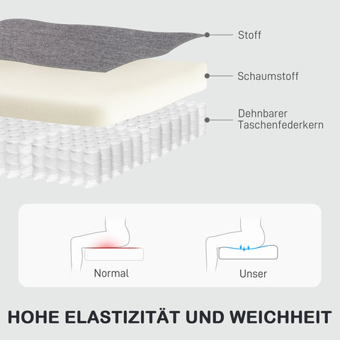 Rootz Adjustable Relaxation Armchair - Modern Upholstered Chair - Recliner with Footrest - Comfort Padding - 76cm x 93cm x 103cm - Grery