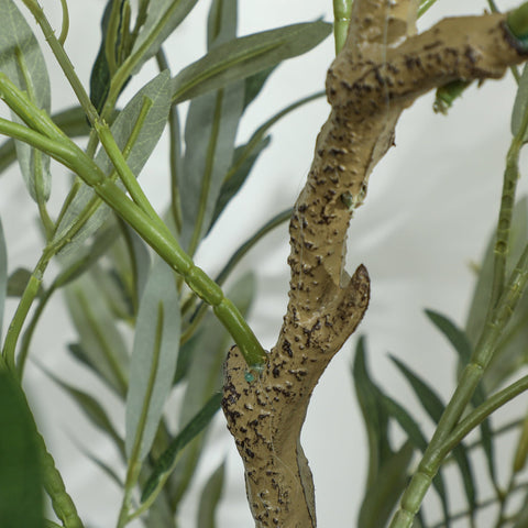 Rootz Artificial Olive Tree - Faux Greenery - Decorative Plant - 720 Leaves - Low Maintenance - 150cm - Ø15 x 12.5cm Pot