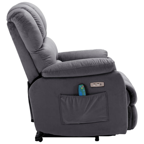 Rootz Electric Recliner Armchair - Massage Chair - Heated Chair - Ultimate Comfort - 91W x 96D x 110H cm