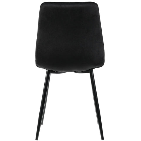 Rootz Elegant Dining Chairs Set - Velvet Look - Modern Seating - Ergonomic Comfort - 43L x 40W x 86H cm