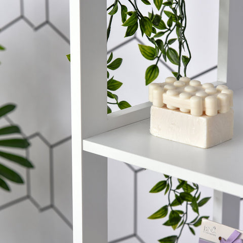 Rootz Bathroom Shelf Cabinet - Kitchen Cabinet - Storage Organizer - Space-Saving Design - 30L x 30W x 144H cm