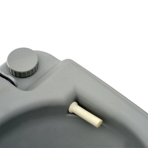 Rootz Outdoor Toilet - Portable Toilet - Camping Toilet - Easy Transport - 36cm x 42cm x 30cm - Waste & Flushing Tank