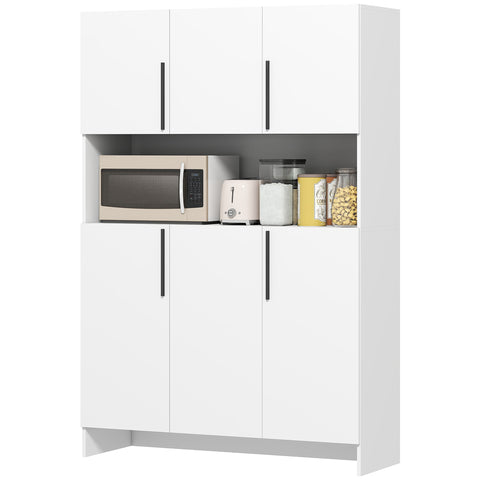 Rootz Kitchen Cabinet - Storage Unit - Pantry Organizer - Spacious Worktop - 40t x 175h cm