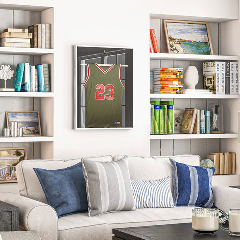 Rootz T-Frame Jersey Display Case - Frame Box - Memorabilia Holder - UV Resistant Acrylic - 70cm x 90cm