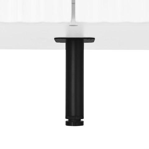 Rootz Minimalist Sideboard - Modern Storage Unit - Elegant Cabinet - Adjustable Dividers - White & Gold - 140L x 38W x 80H cm