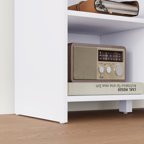 Rootz Buffet Storage Unit - 3 Compartment Cabinet - Modern Furniture - Elegant Storage - 80cm x 35cm x 82cm