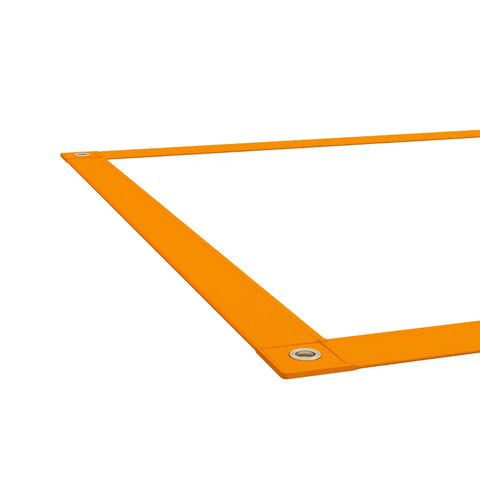 Rootz Dog Agility Set - 1 Slalom - Dog Course - 1 Hoop - Tennis Ball - L-shaped Ground Spike - Oxford Carry Bag - Plastic - Orange-blue - 352cm x 66cm x 69cm