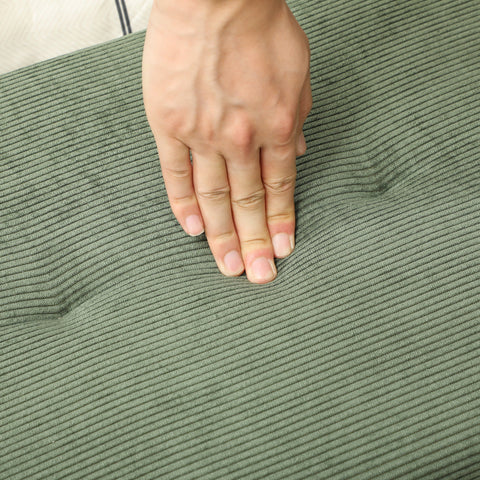 Rootz Upholstered Bench - Bed End Bench - Shoe Bench - 13cm Foam Cushion - 100 x 36 x 45 cm - Green