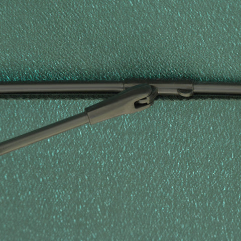 Rootz Garden Parasol - Tiltable Umbrella - Sunshade Canopy - UV Protection - 2.5m Diameter x 2.4m Height - Green