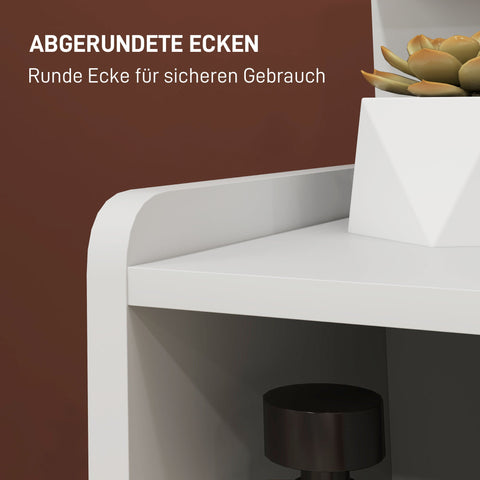 Rootz Bedside Table - Nightstand - Storage Organizer - Elegant Design - 40cm x 30cm x 60cm