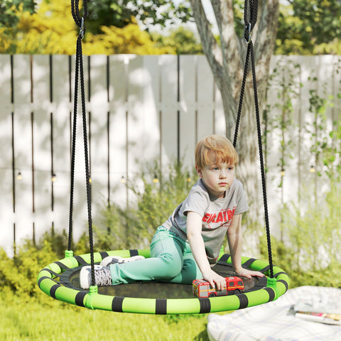 Rootz Children's Swing - Playground Swing - Garden Swing - Durable & Weatherproof - Ø100 x 180H cm, 150kg Capacity