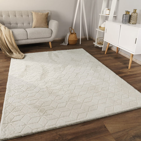 Soft Abstract Rug – Modern Deep-Pile – Durable, Easy-Clean, Stylish Patterns