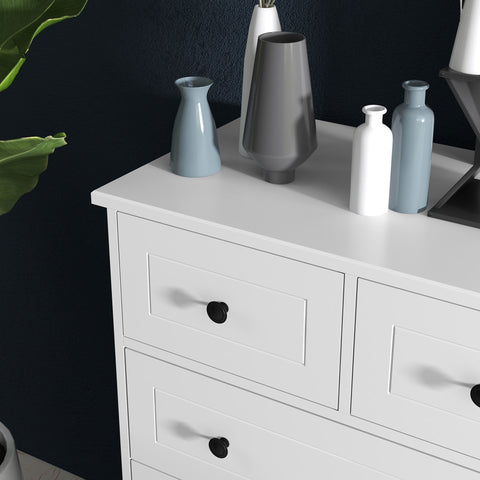 Rootz Dresser Storage Unit - Chest of Drawers - Bedroom Furniture - Ample Storage - 74cm x 40cm x 91cm