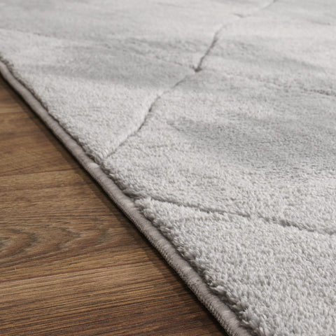 Diamond Pattern Short Pile Rug – Modern, Soft, Durable, Easy Care, 3D Effect