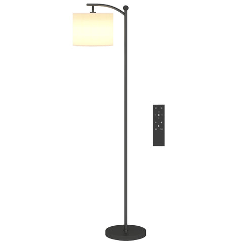 Rootz Floor Lamp - Adjustable Light - Standing Lamp - Remote Controlled - 11 Adjustable Brightness - 54.3cm x 30.6cm x 159.6cm