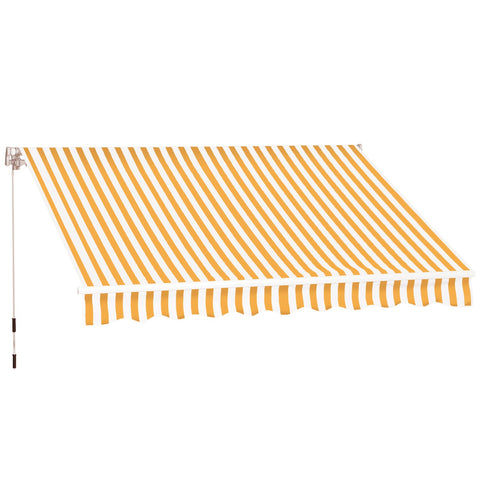 Rootz Extendable Awning - Terrace Awning - Balcony Sunshade - UV Protection - 295cm x 245cm