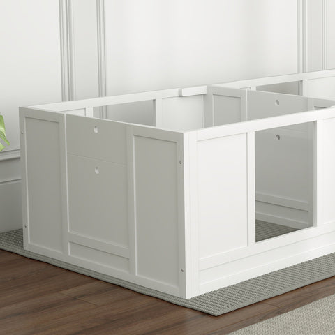 Rootz Puppy Crate for Dogs - Whelping Box - Dog Playpen - Safe Refuge - 164L x 80W x 48H cm