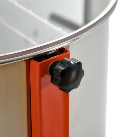 Rootz Honey Extractor - Honey Spinner - Honey Separator - Stainless Steel - Hand Crank - Adjustable Legs - Ø54 x 115 cm