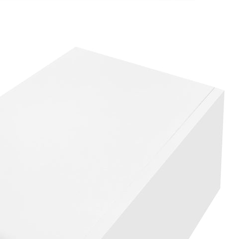 Rootz High-Gloss Wall Cabinet - TV Console - Entertainment Unit - LED Lighting & Bluetooth - 160 x 31 x 22cm