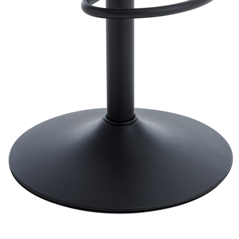 Rootz Set of 2 Velvet Bar Chairs - Bistro Stools - Ergonomic Seating - 360° Rotatable - 56cm x 41cm x 88-108cm