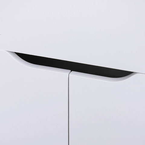 Rootz Multifunctional Computer Desk - Office Table - Workstation - Ample Storage Space - 140cm x 117cm x 76cm