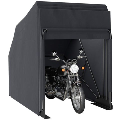 Rootz Motorcycle Cover Tarpaulin - Waterproof Cover - Outdoor Shelter - UV Resistant - 345cm x 135cm x 191cm