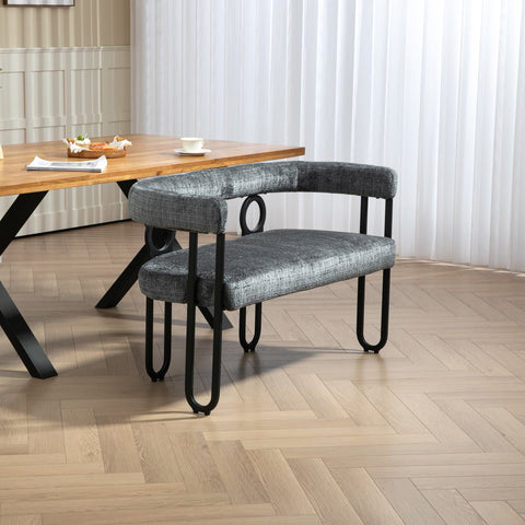 Rootz Double Sofa - Modern Couch - Chenille Loveseat - Comfort & Style - 118L x 53W x 71H cm