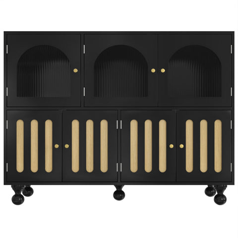 Rootz Modern Sideboard - Storage Cabinet - Stylish Buffet - Durable MDF - 120cm x 40cm x 90cm